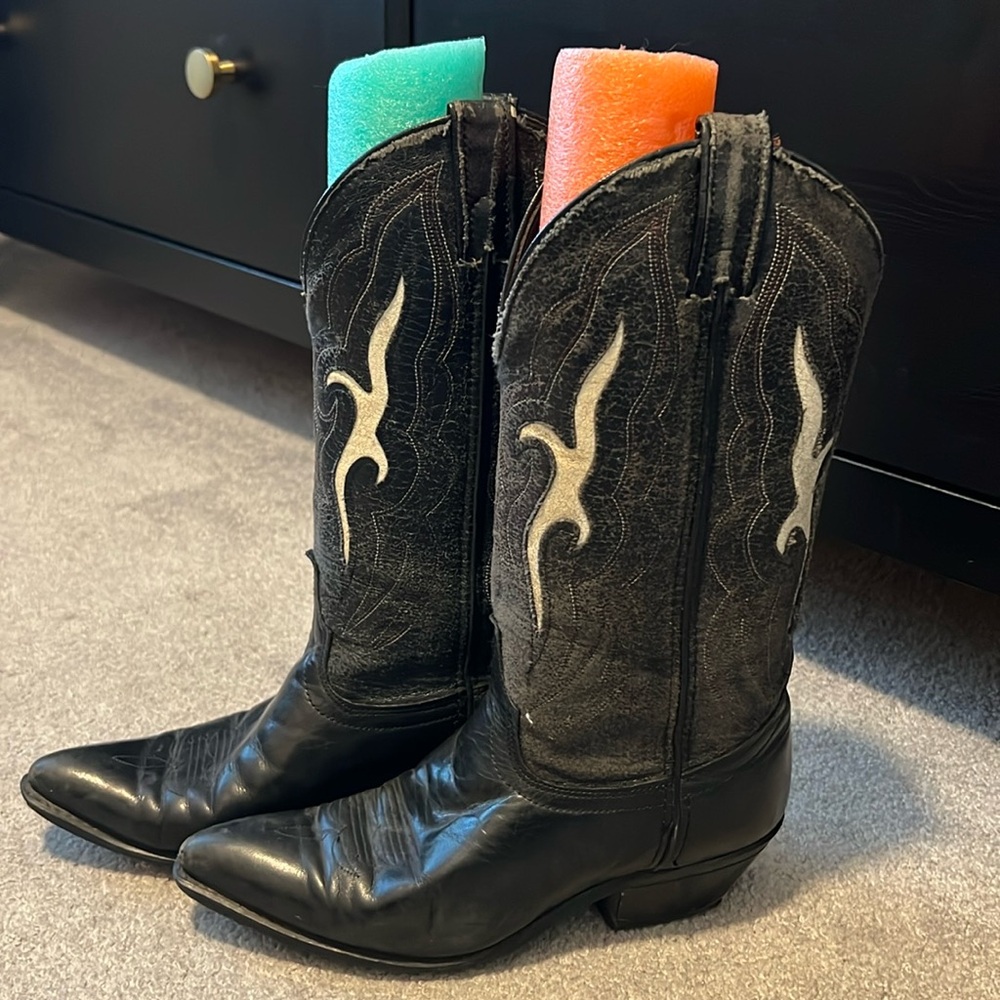 Laredo Black Cowboy Boots